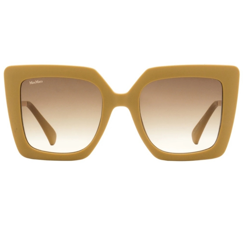 Max Mara Design4 Sunglasses MM0051 73F Matte Tan/Gold 52mm